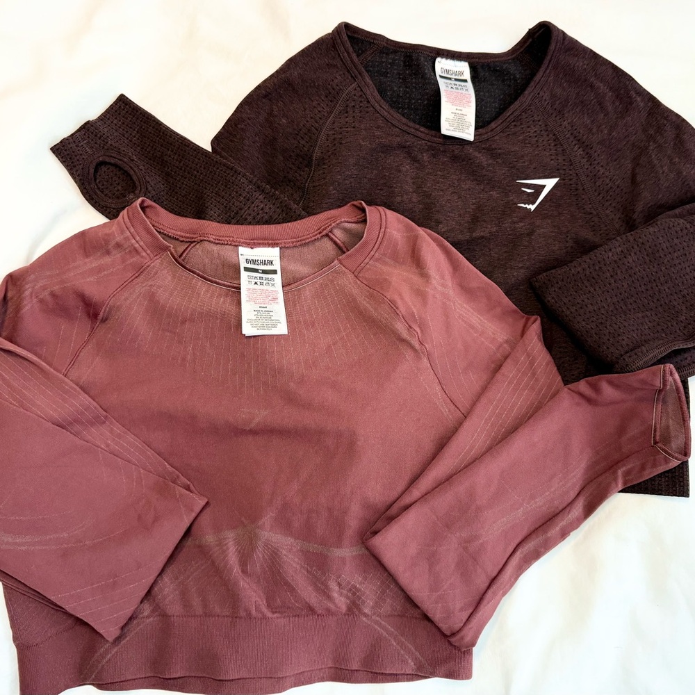 Gymshark! 2 Cropped, Long-Sleeved Tops